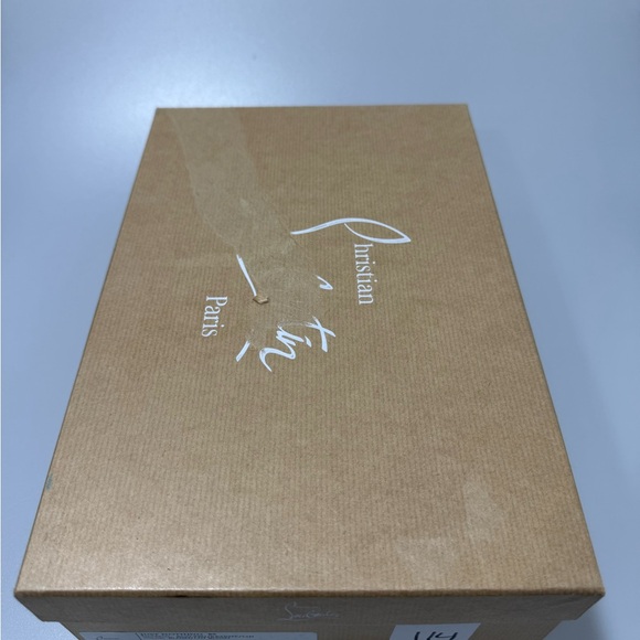 Christian Louboutin Just Nothing 85MM Patent Leather Mules Blush 38.5 - Picture 9 of 9